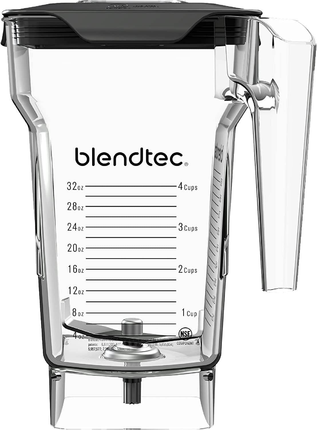 Blendtec FourSide Jar, 32 oz, Clear
