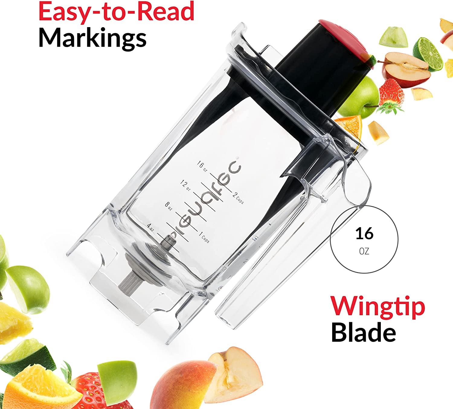 Blendtec Twister Jar, 16 oz, Clear