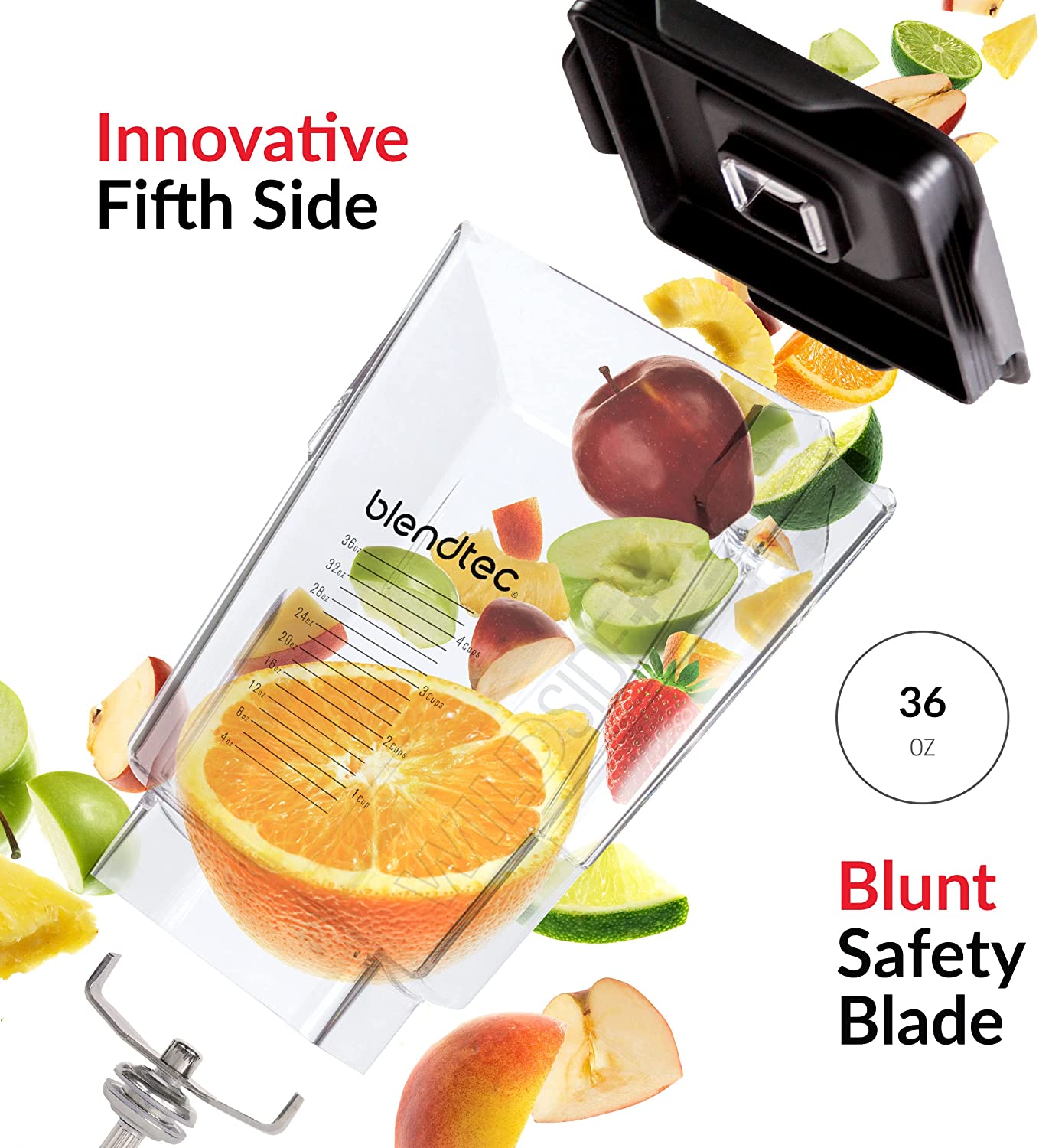 Blendtec WildSide+ Jar, 36 oz, Clear