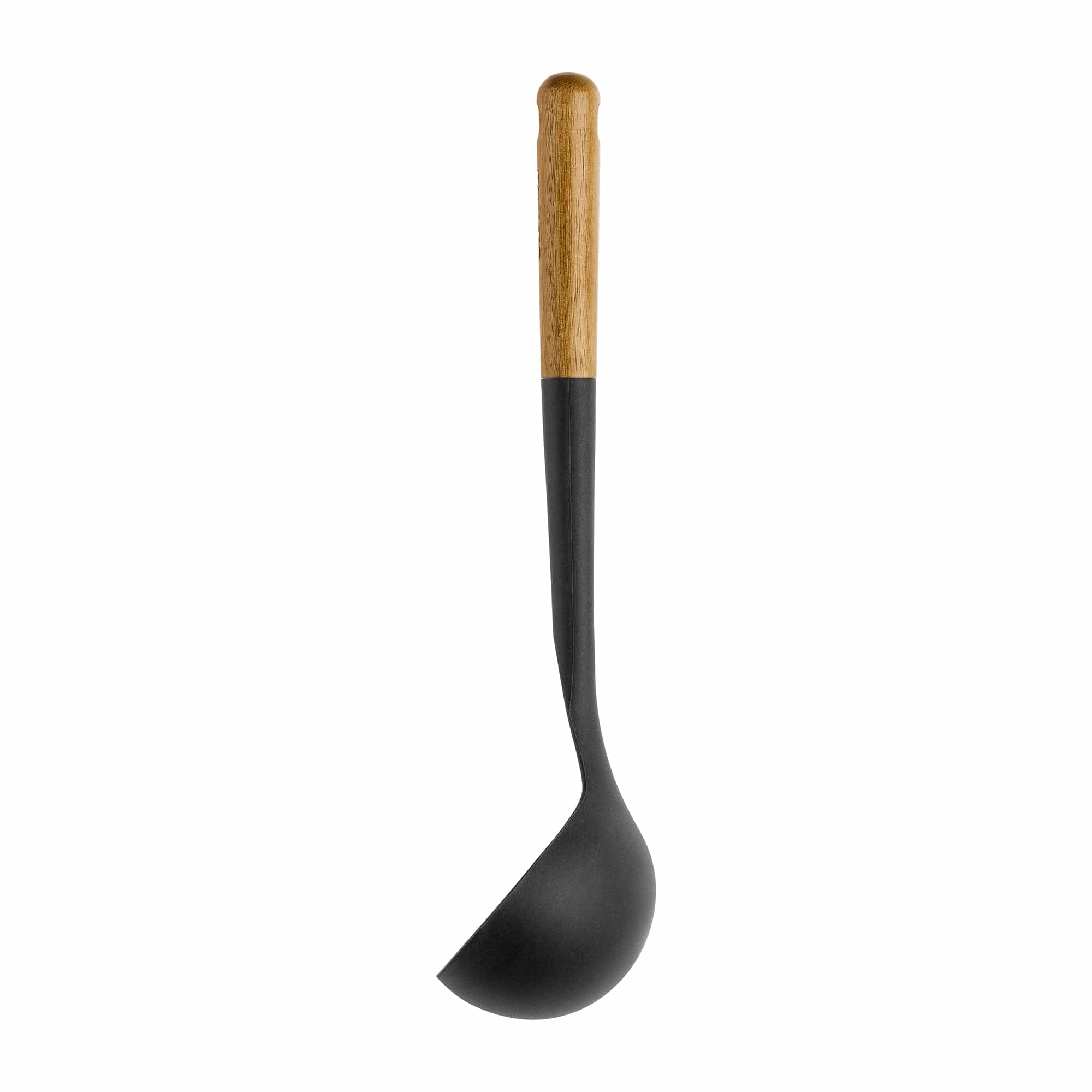 Staub Silicone Soup Ladle, BPA-Free Cooking Utensil with Wood Handle