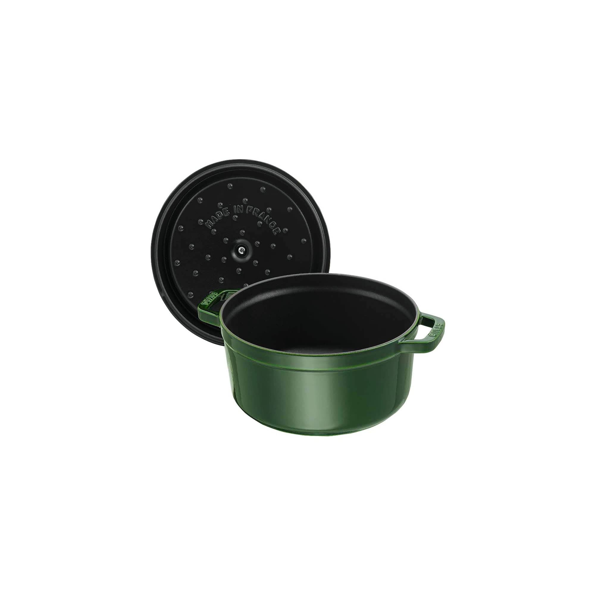 Staub Cast Iron 7-qt Round Cocotte, Dutch Oven - Basil