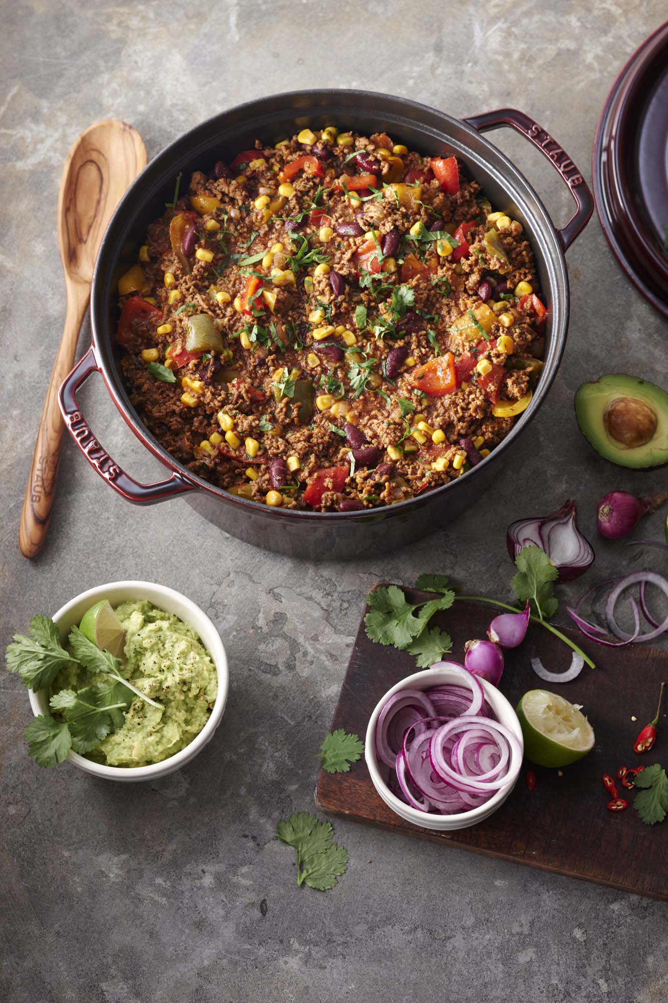 Staub Cast Iron 7-qt Round Cocotte, Dutch Oven - Grenadine