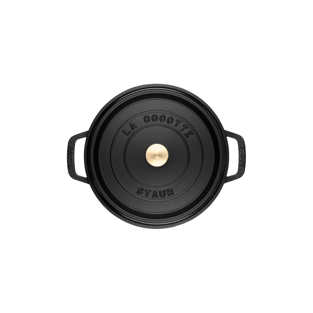 Staub Cast Iron 9-qt Round Cocotte, Dutch Oven - Matte Black
