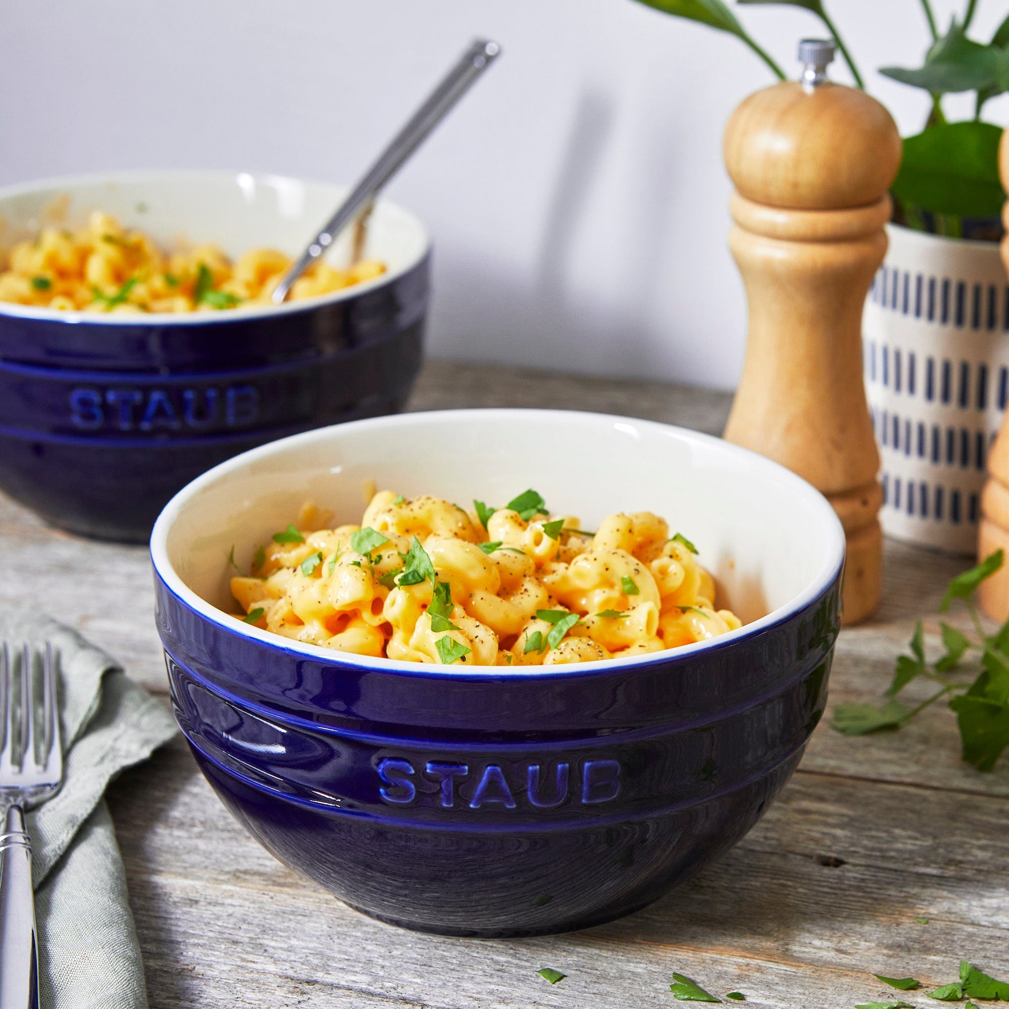 Staub Ceramic 2-pc Large Universal Bowl Set - Dark Blue