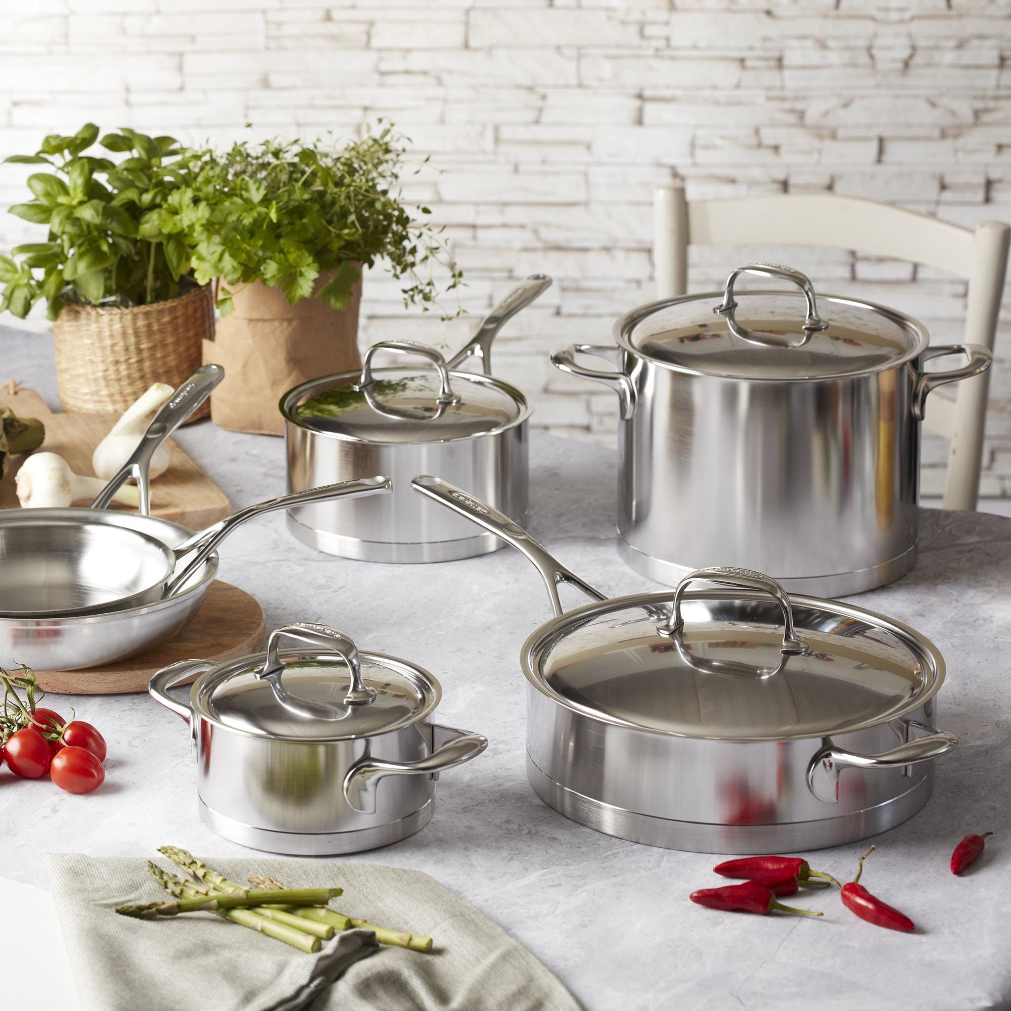 Demeyere Atlantis 5.1-qt Stainless Steel Saute Pan with Helper Handle