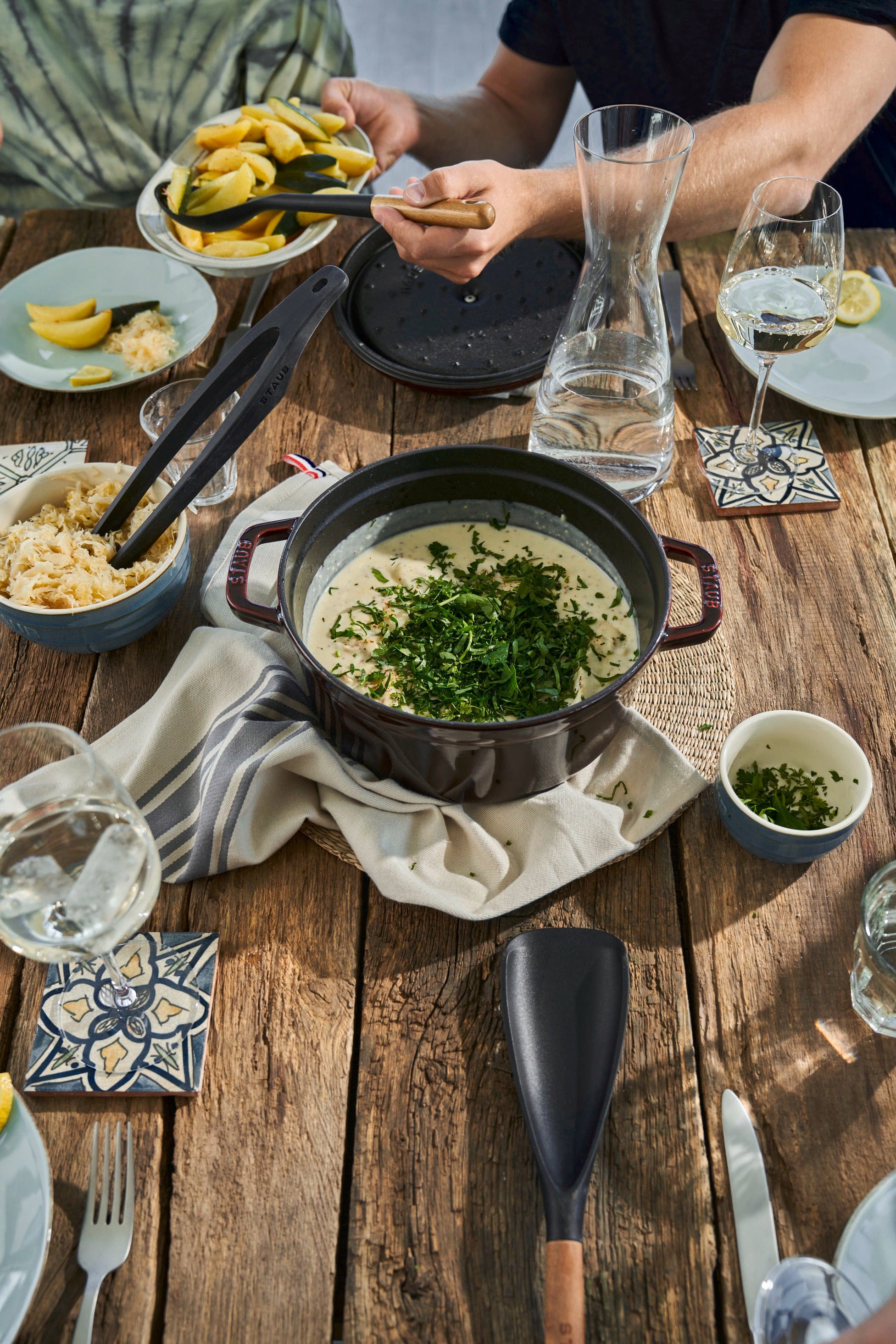 Staub Cast Iron 4-qt Round Cocotte, Dutch Oven - Grenadine