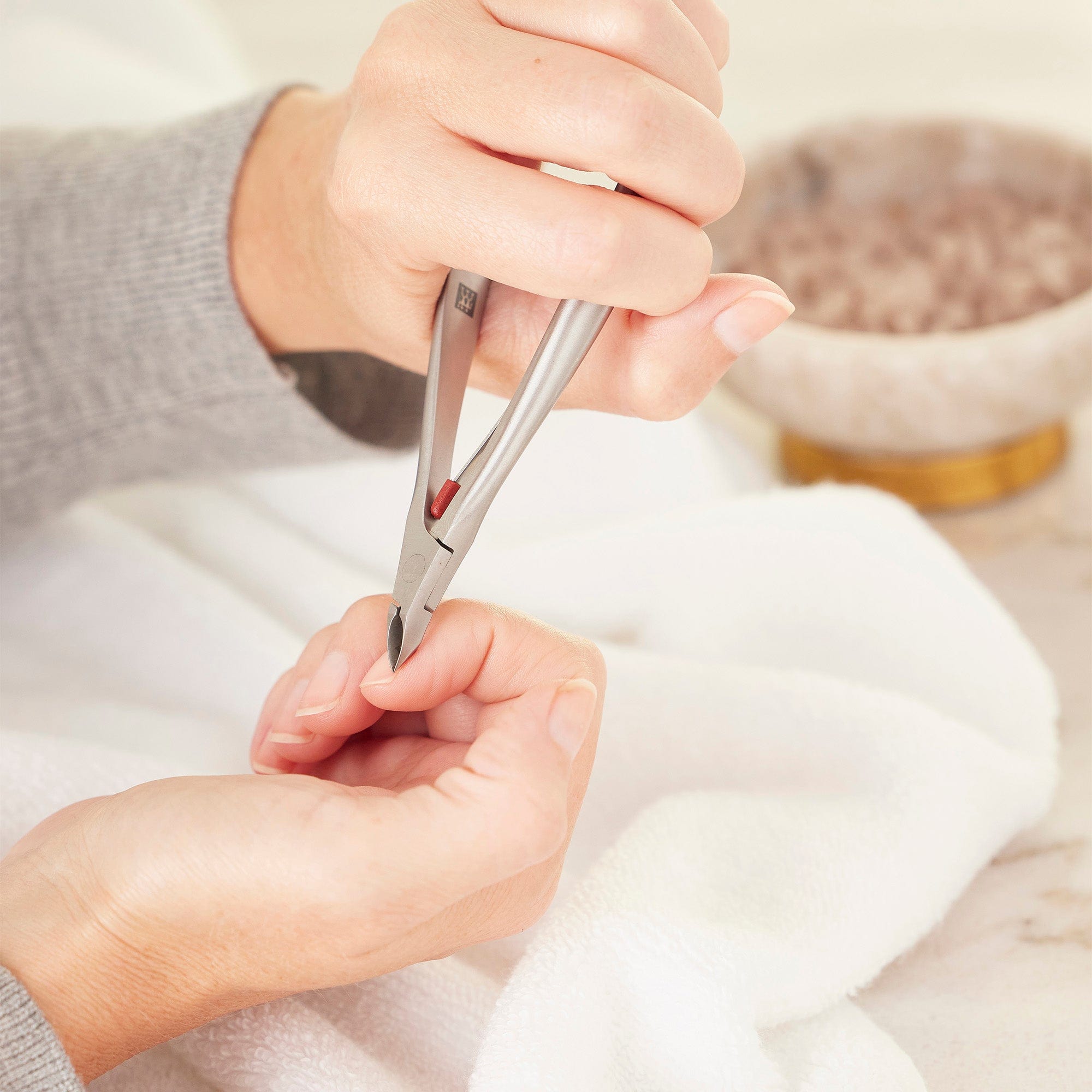 Zwilling Beauty Twinox Cuticle Nippers for Precise Cutting, Durable Stainless Steel Cuticle Clipper, Matte, Premium Nail Care