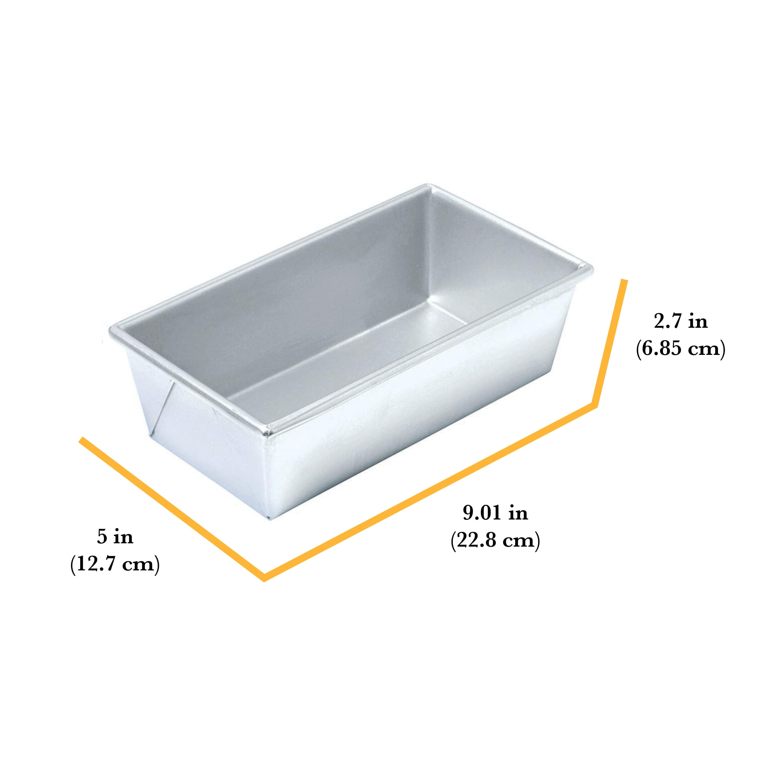 Chicago Metallic Commercial II Traditional Uncoated 1-Pound Loaf Pan, Perfect for making breads, pound cakes, meatloaf