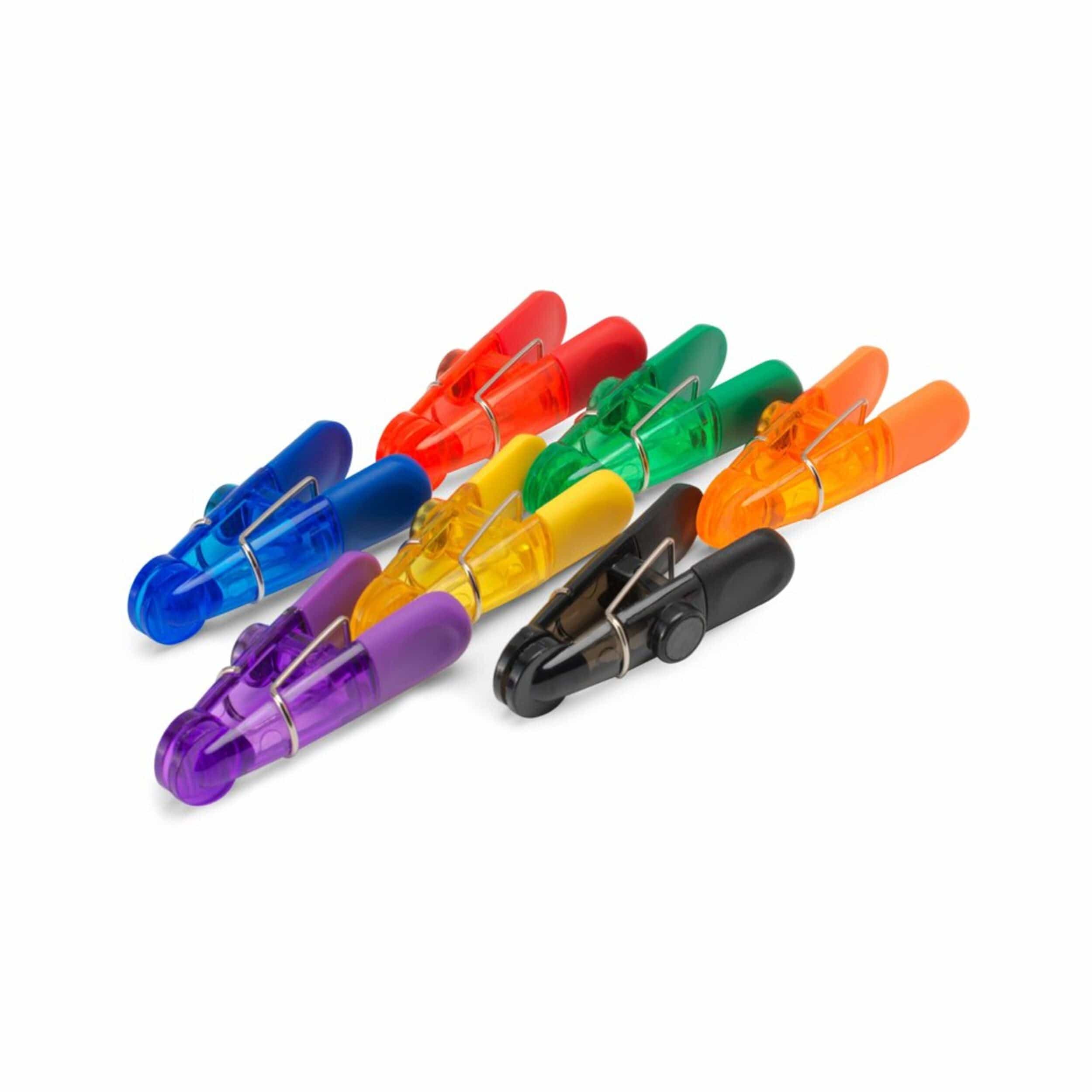 Kizmos Magnetic Multipurpose Bag Clips, Set of 7, Multicolored