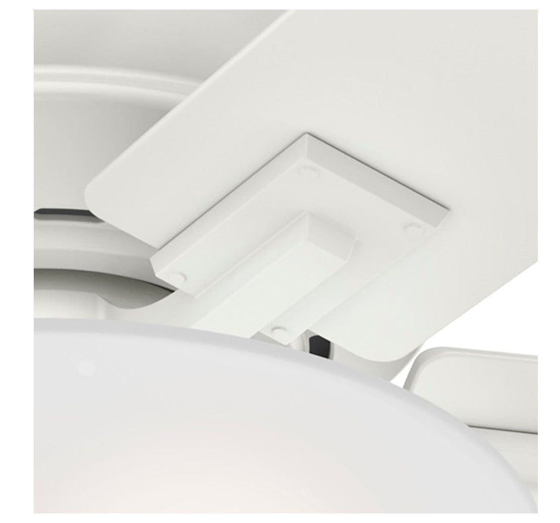 Hunter Fans 60" Regalia II SureSpeed Whisper Quiet Ceiling Fan with LED Light, Fresh White