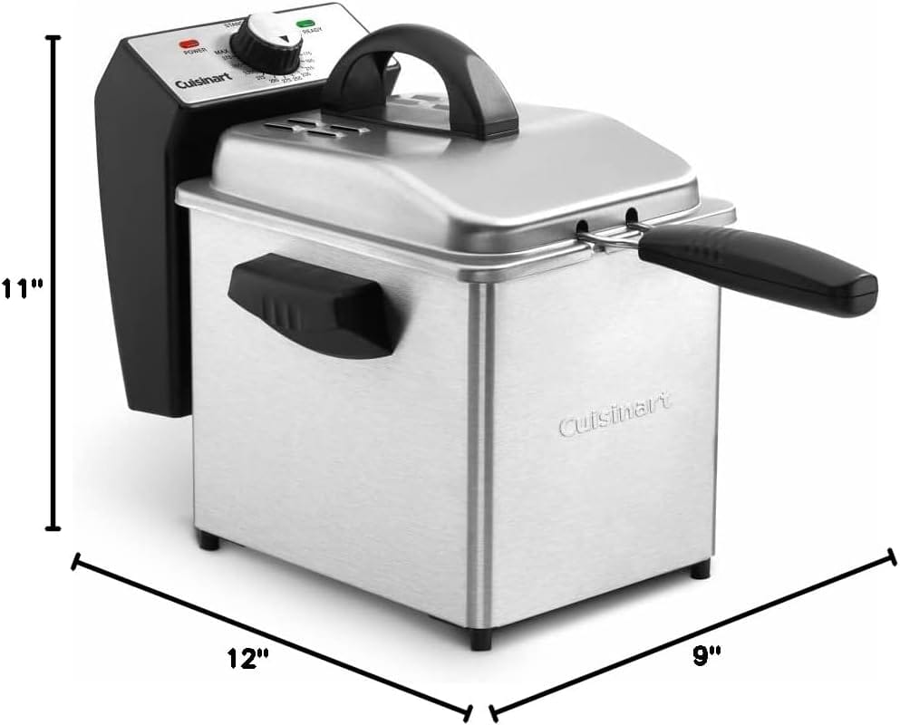 Cuisinart Deep Fryer, 2 Quart, Stainless Steel - Certified Refurbished
