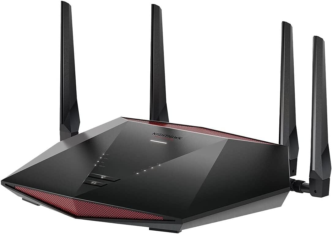 NETGEAR XR1000 Nighthawk Pro Gaming Router, AX5400, WiFi 6, DumaOS 3.0, 4x1G Ports, USB 3.0, Lag-Free Gaming, QoS, Geo-Fencing