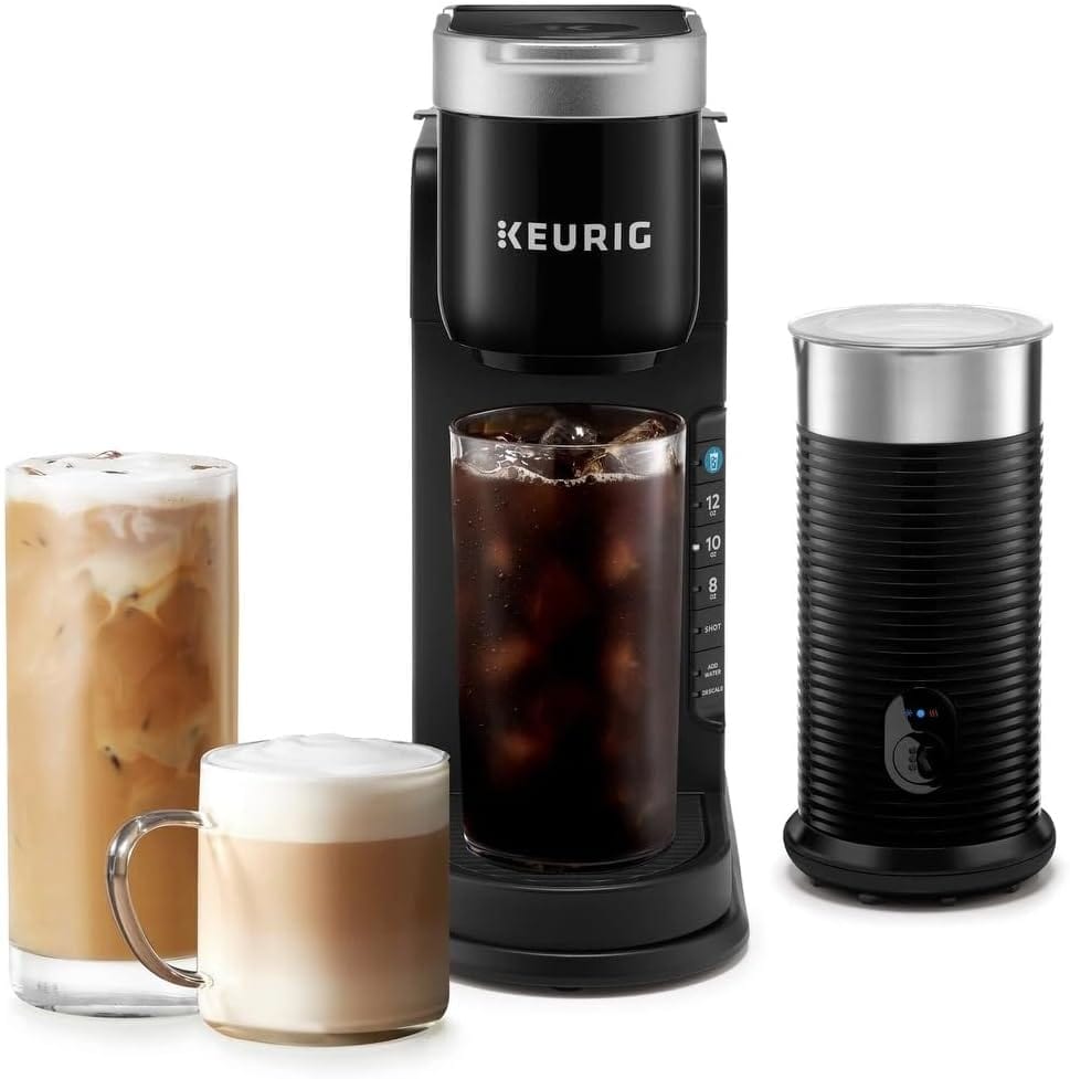 Keurig K-Café Barista Bar Single Serve Coffee Maker and Frother, Black - Certified Refurbished