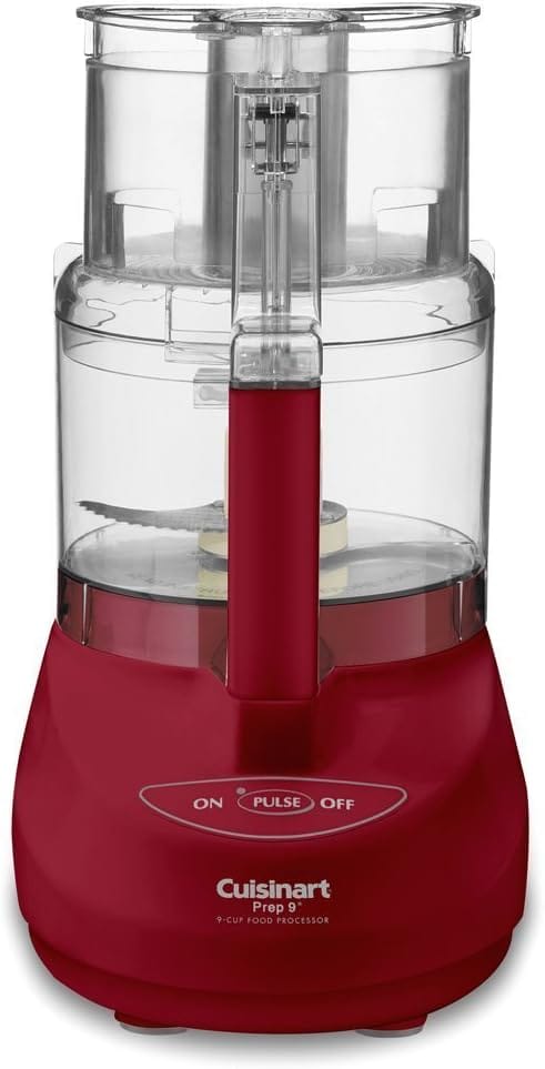 Cuisinart Premier Series 9-Cup Food Processor, Red - Certified Refurbished