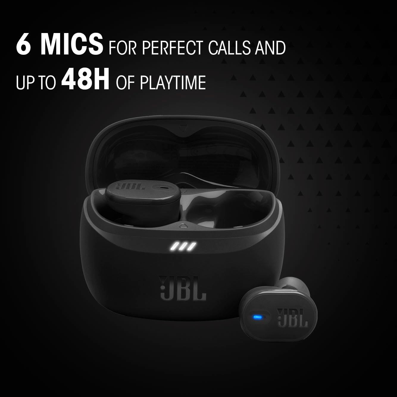 JBL Tune Buds 2 True Wireless Noise Cancelling Earbuds, Black - Certified Refurbished