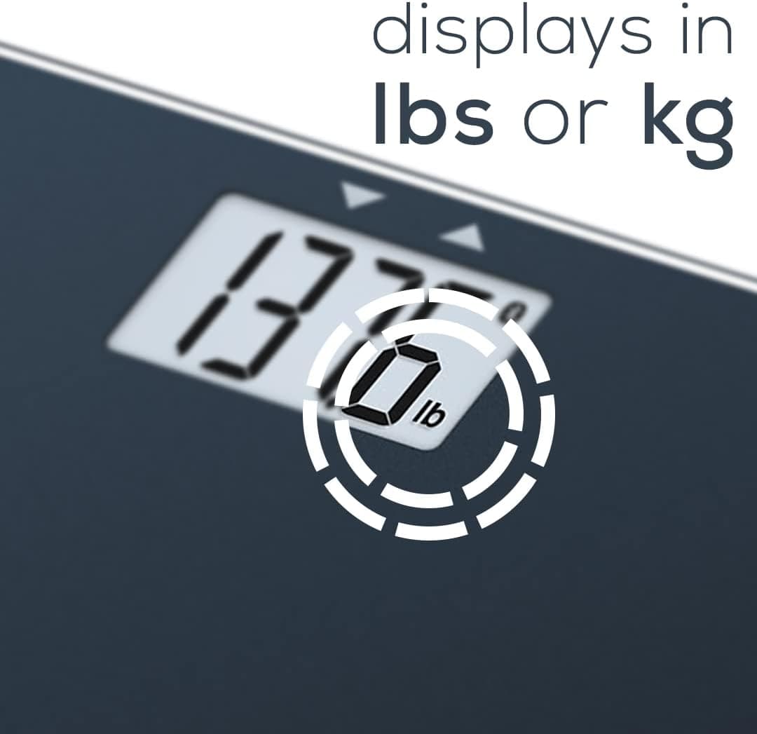 Beurer Bluetooth Glass Scale with BMI Measurement, Smart Digital Bathroom Scale Connects with Health App Analyzer, Black - Refurbished