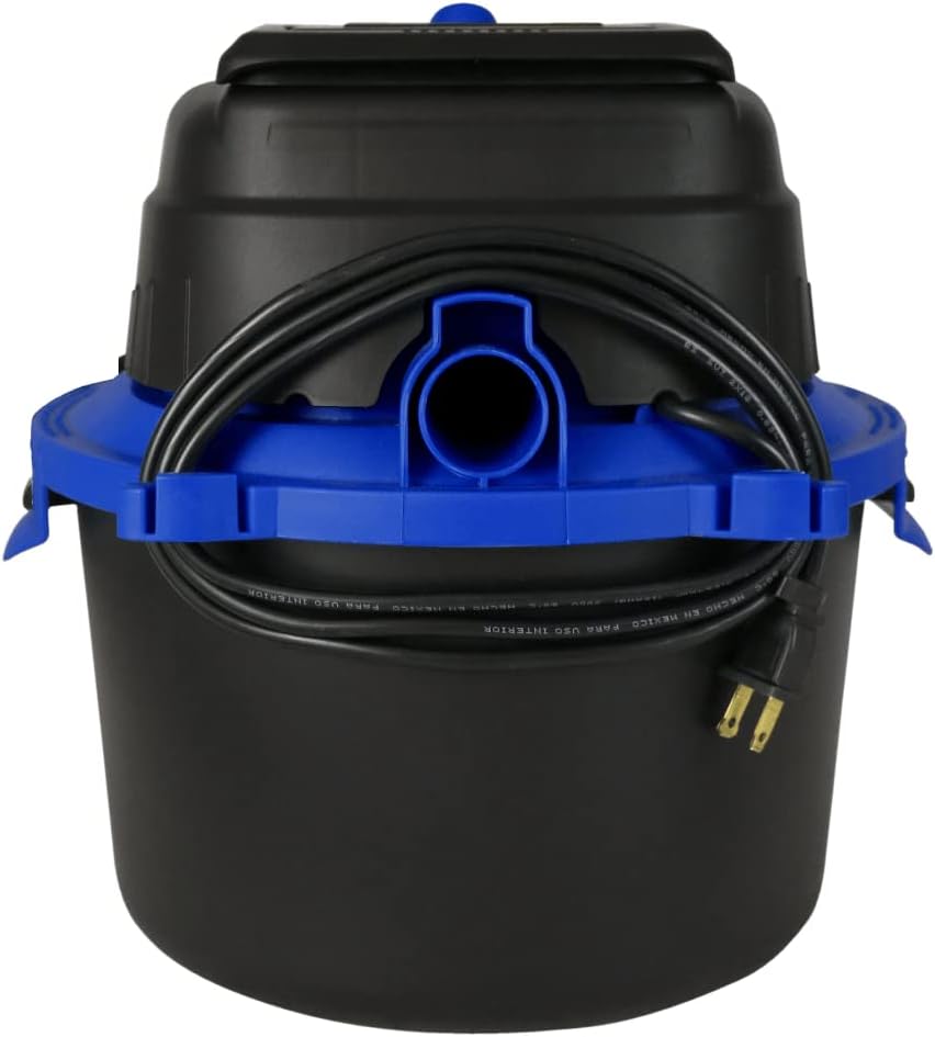 Koblenz WD 2.5 MA 2.5-Gallon Portable Wet/Dry Vacuum with Blower, Black and Blue