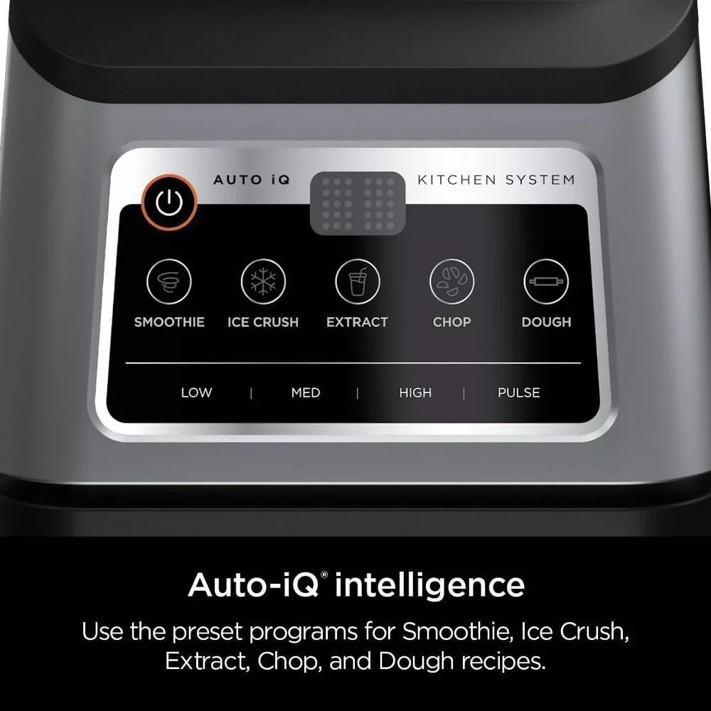 Ninja Professional Plus Kitchen Blender System and 8-Cup Food Processor with Auto-iQ, Black - Certified Refurbished
