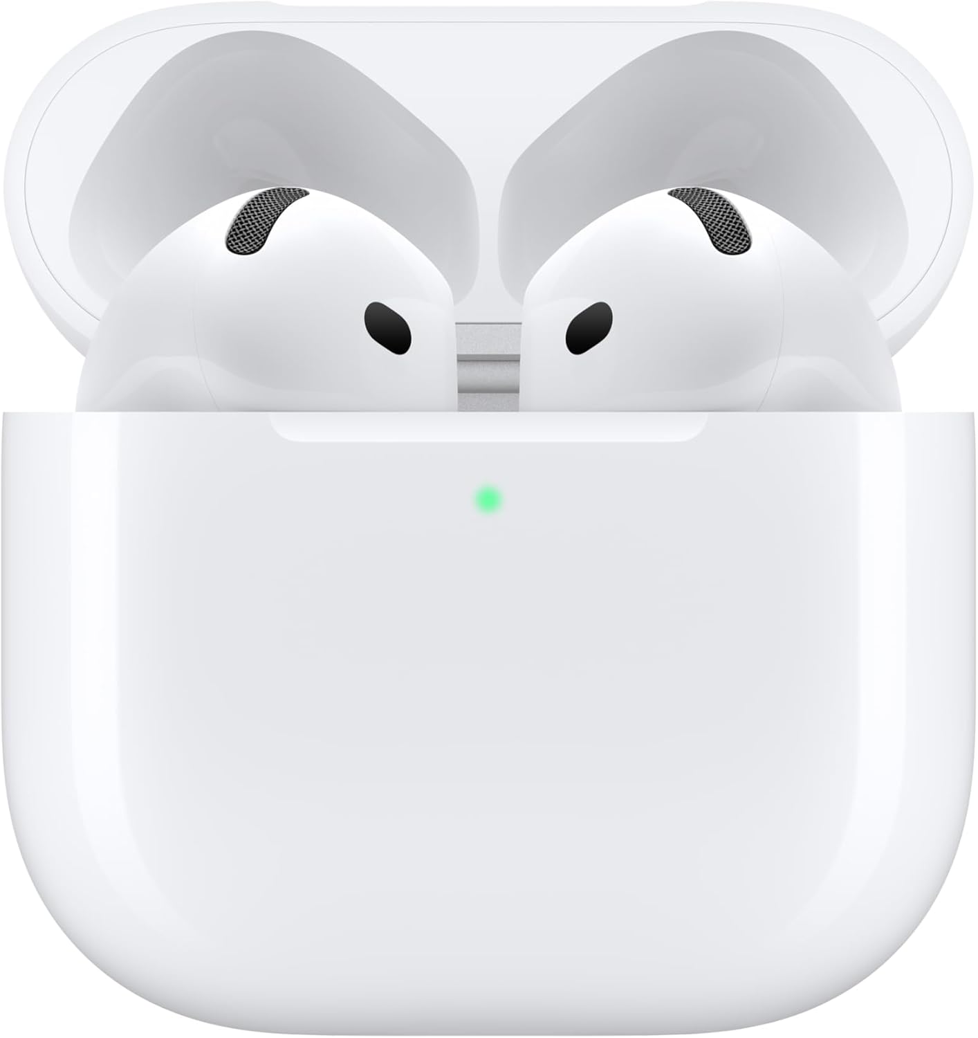 Apple AirPods 4 Wireless Earbuds with USB-C Charging Case, Bluetooth, H2 Chip, Sweat and Water Resistant, 30-Hour Battery Life, White