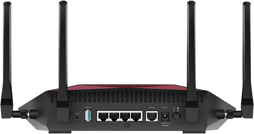 NETGEAR XR1000 Nighthawk Pro Gaming Router, AX5400, WiFi 6, DumaOS 3.0, 4x1G Ports, USB 3.0, Lag-Free Gaming, QoS, Geo-Fencing