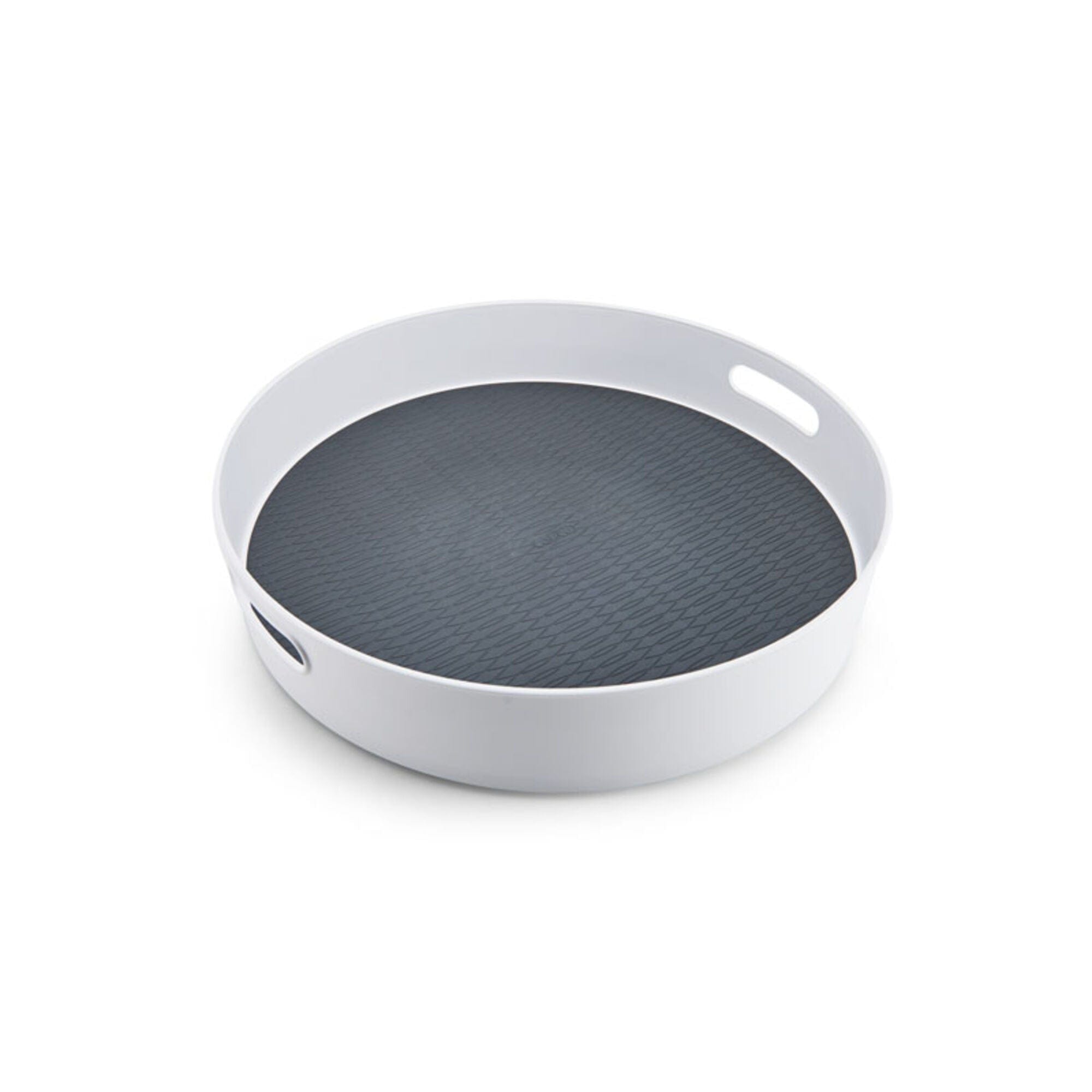 Copco Under-Sink Pantry and Cabinet Organizer, 18-Inch, Revolving Storage Solution, White and Gray