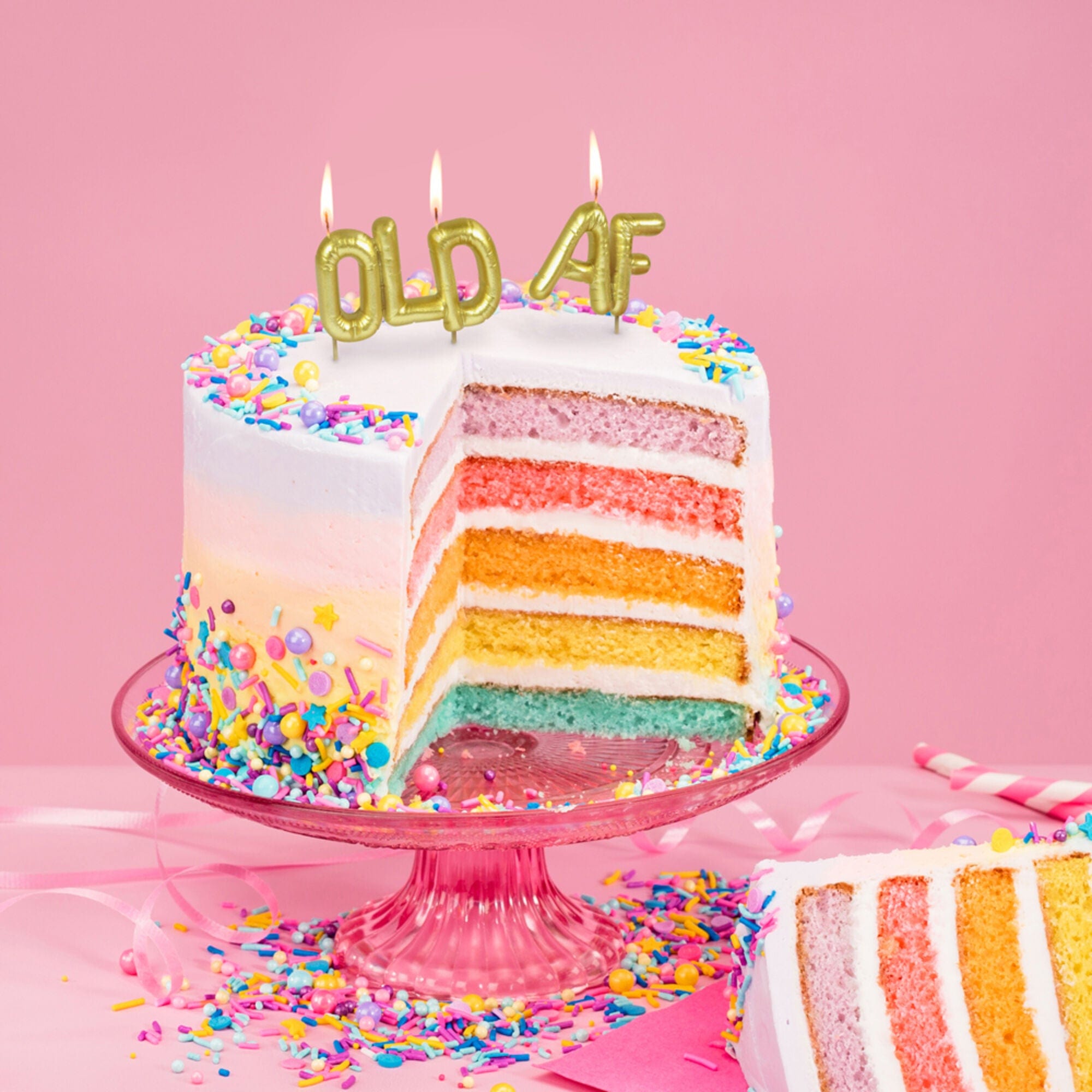 Genuine Fred LIGHTEN UP Birthday Candles, Old AF