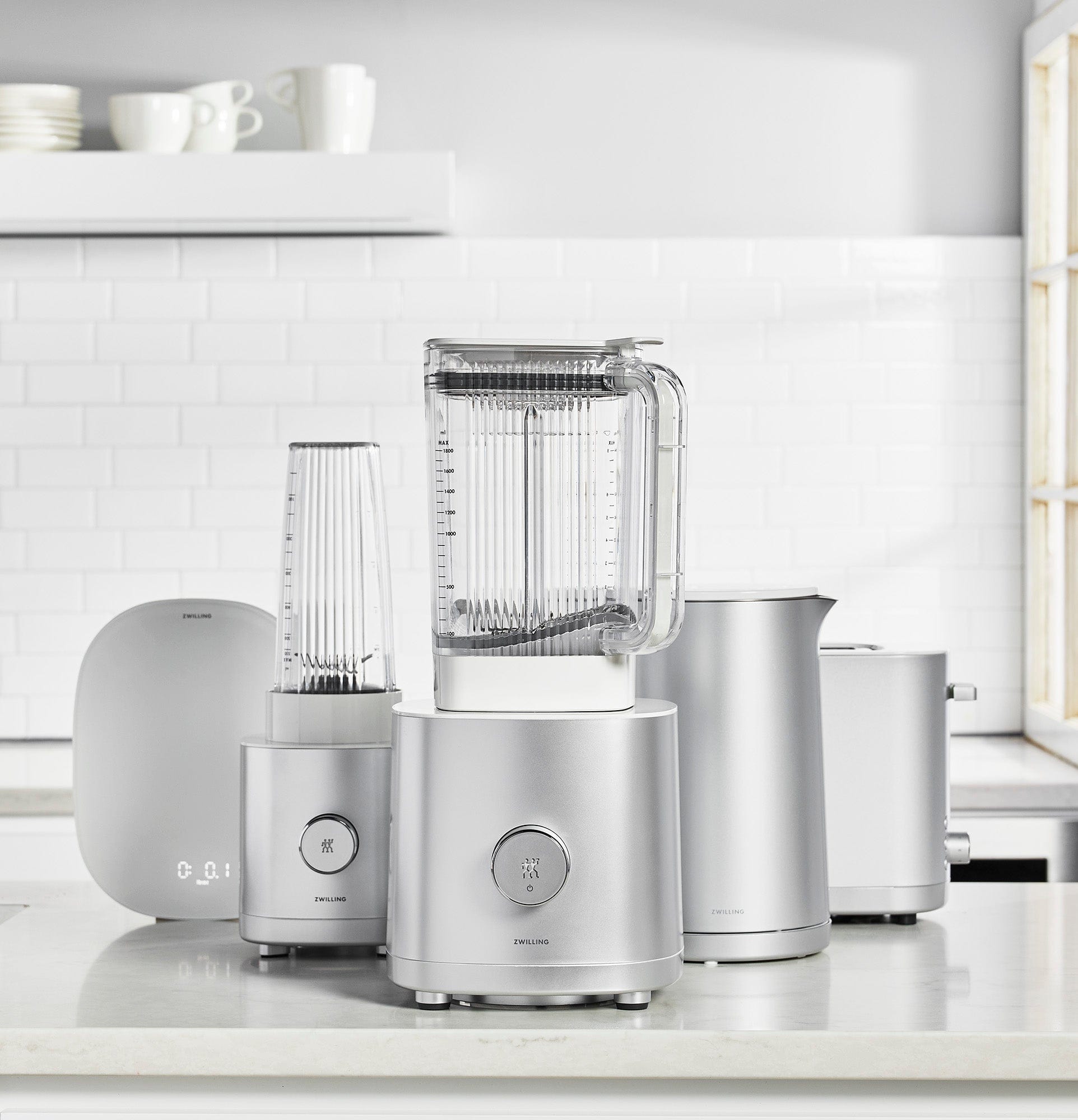 Zwilling Enfinigy, 2-Slice Toaster, Extra Wide 1.5" Slots for Bagels and Toast, Silver