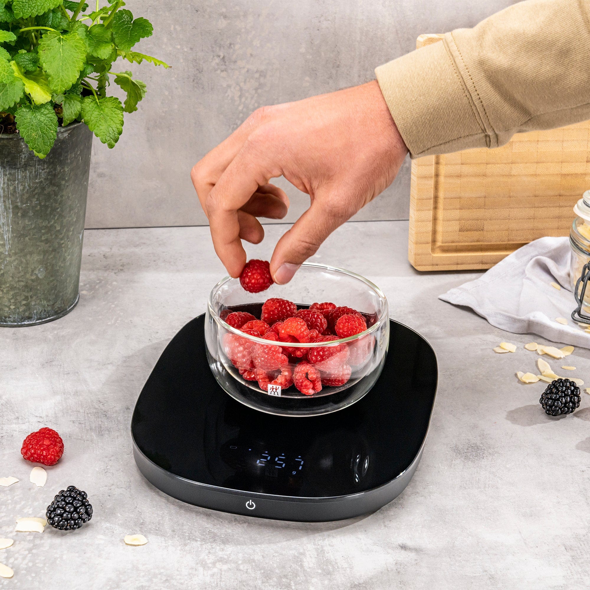 Zwilling Enfinigy Wireless 2-in-1 Charging Kitchen Scale, Black