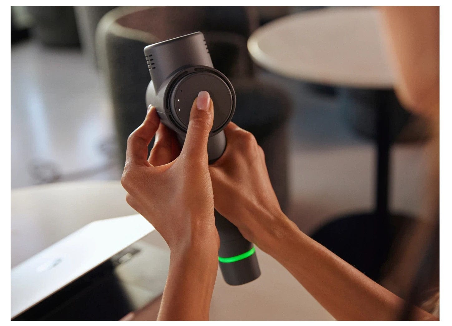 Hyperice Hypervolt 2, 3-Speed, 5-Heads Handheld Percussion Massage Gun, Gray - Certified Refurbished