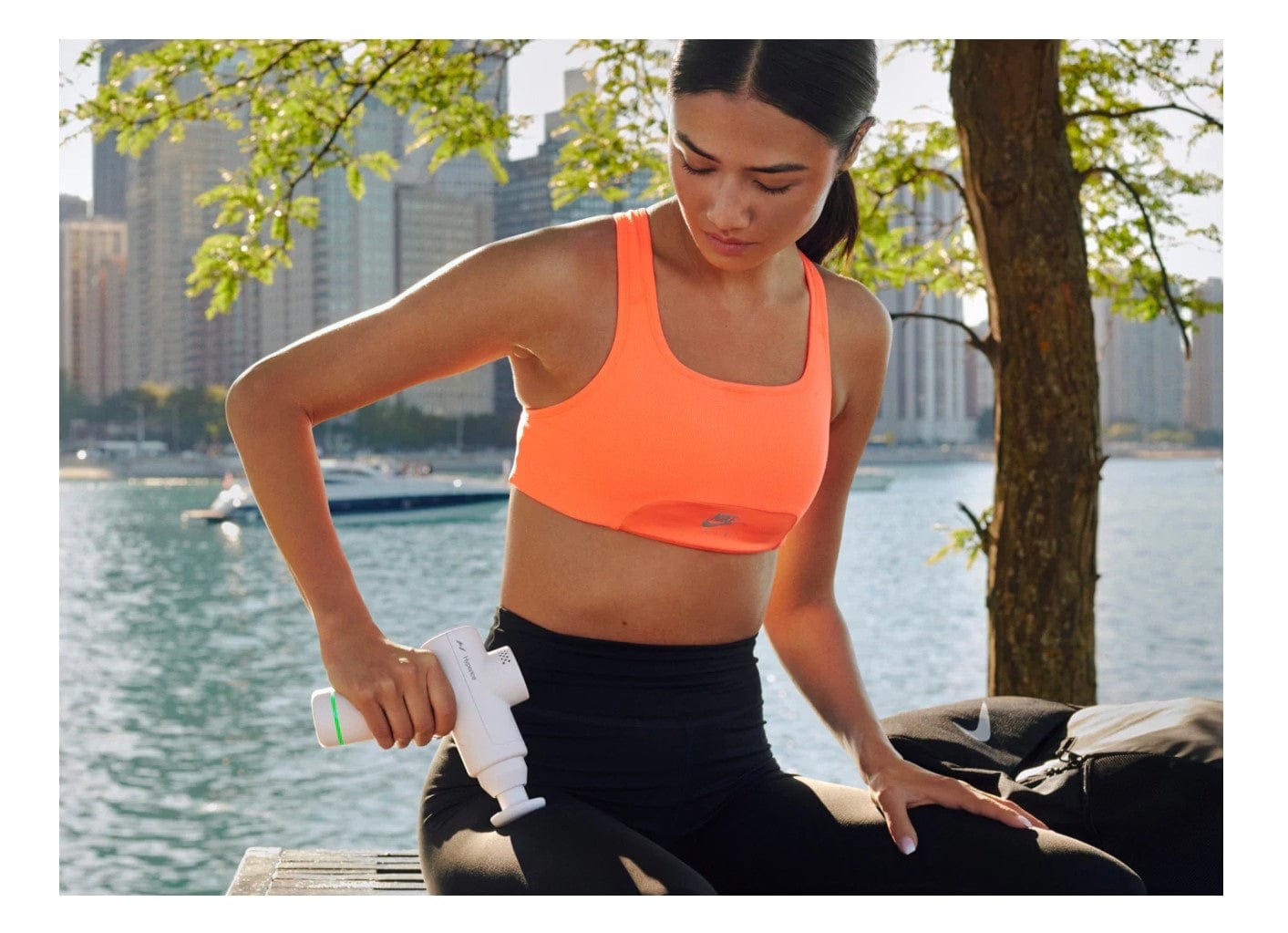 Hyperice Hypervolt Go 2 3-Speed 2-Heads Handheld Percussion Massage Gun, Gray - Certified Refurbished