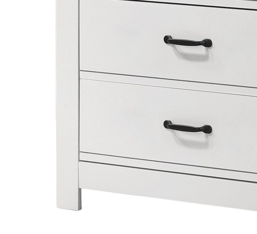 Willow & Hearth Cassini 31"W White 5-Drawer Chest