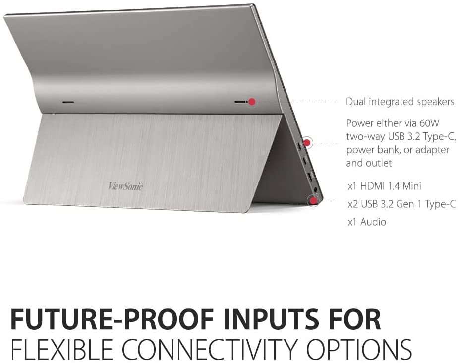 ViewSonic 16" 16:9 Portable Multi-Touch IPS Monitor - Certified Refurbished