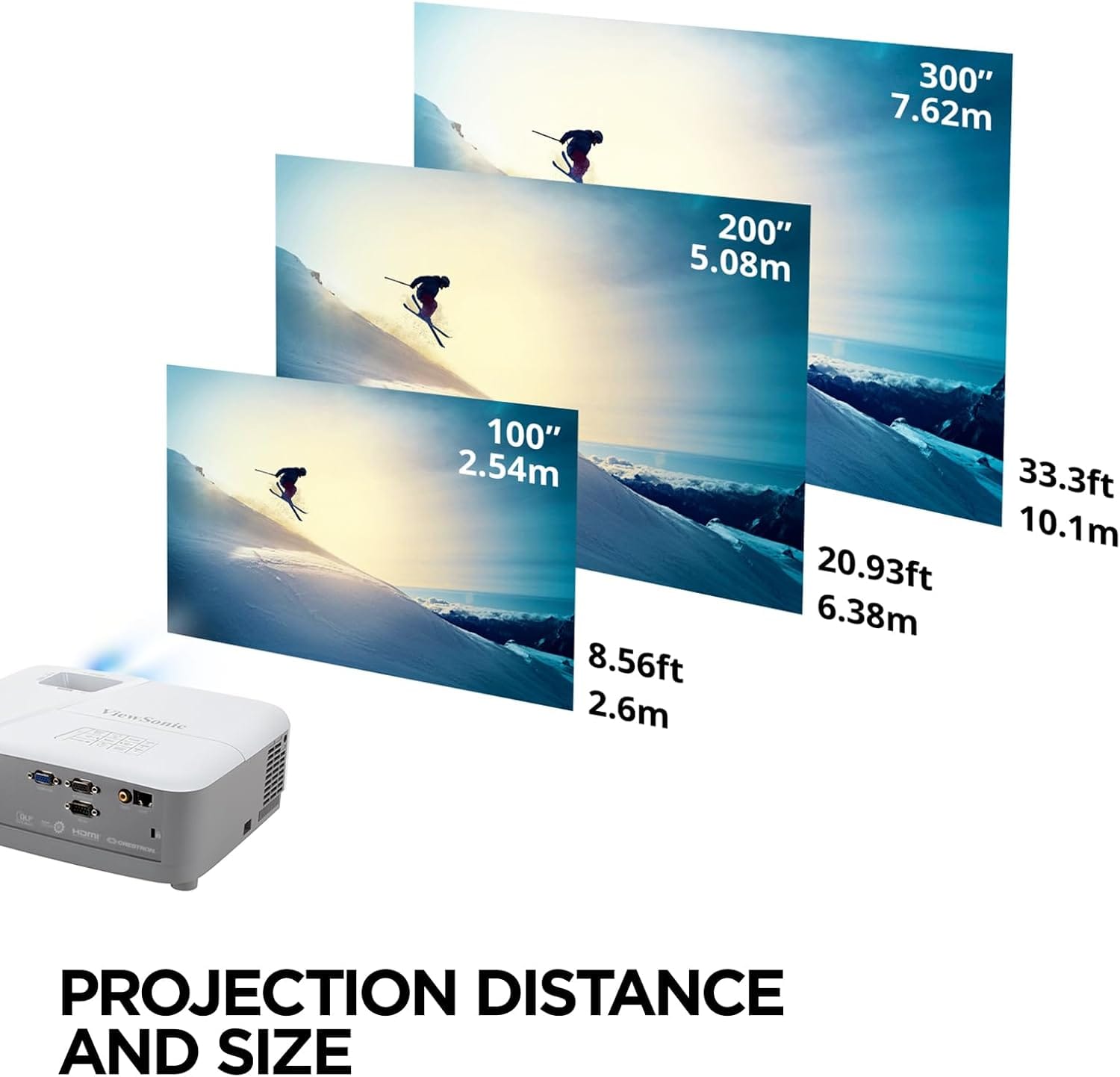 ViewSonic 4000 Lumens WXGA High Brightness Projector - Certified Refurbished