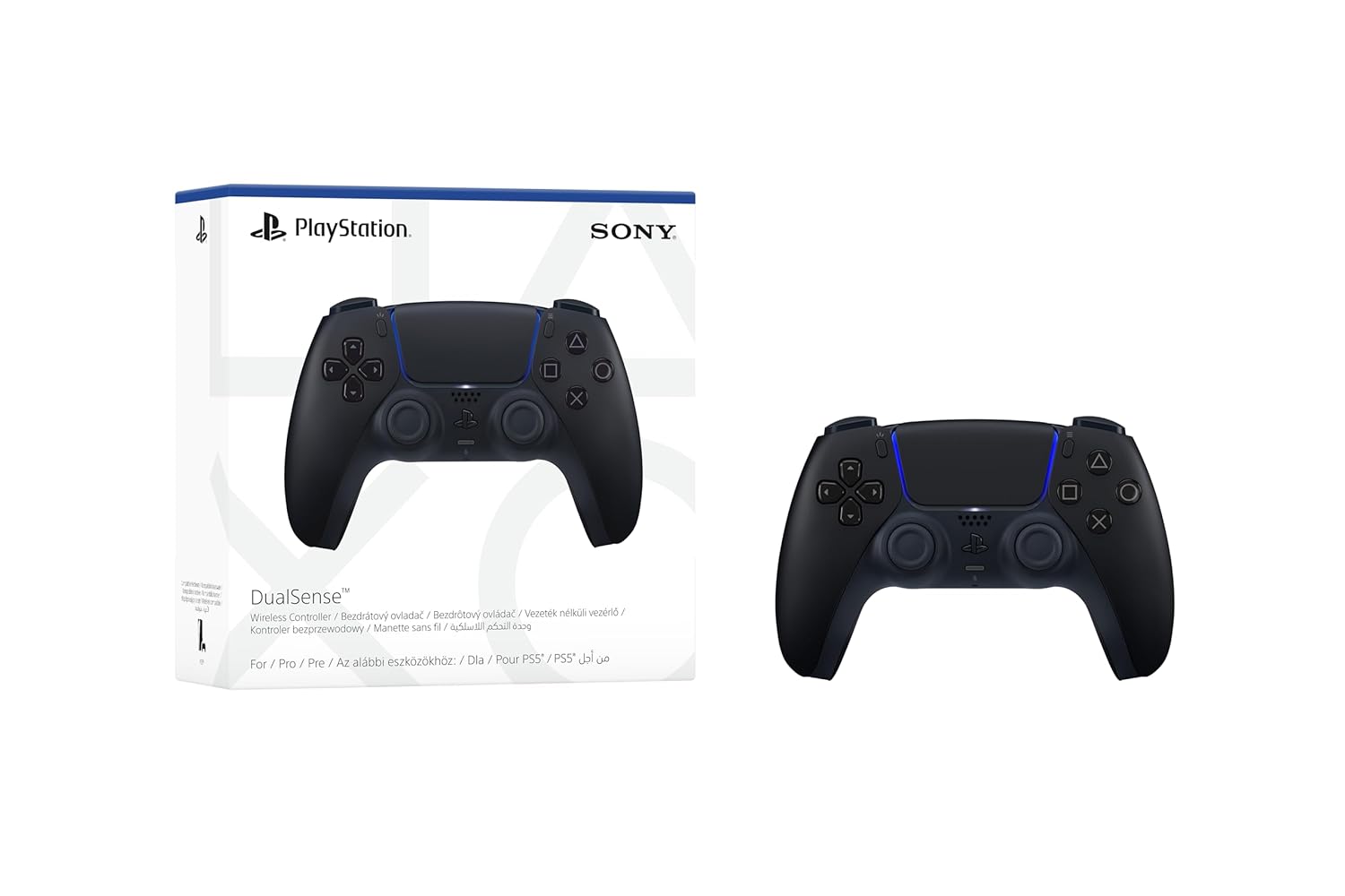 PlayStation DualSense Wireless Controller, Midnight Black