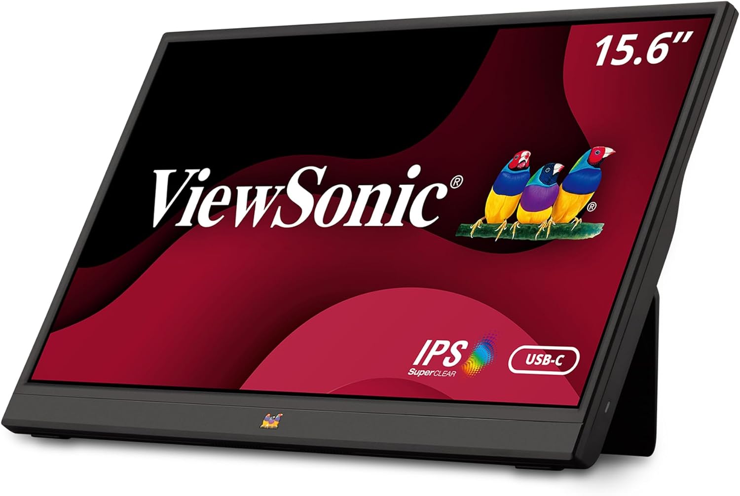 ViewSonic 15.6 Inch 1080p Portable IPS Monitor with Mobile Ergonomics, USB-C and Mini HDMI for Home and Office - Certified Refurbished