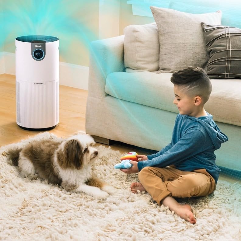 Shark Nanoseal HEPA Air Purifier MAX with Clean Sense, Covers 1350 Sq Ft, Captures 99.98% of Dust & Allergens, White - Certified Refurbished