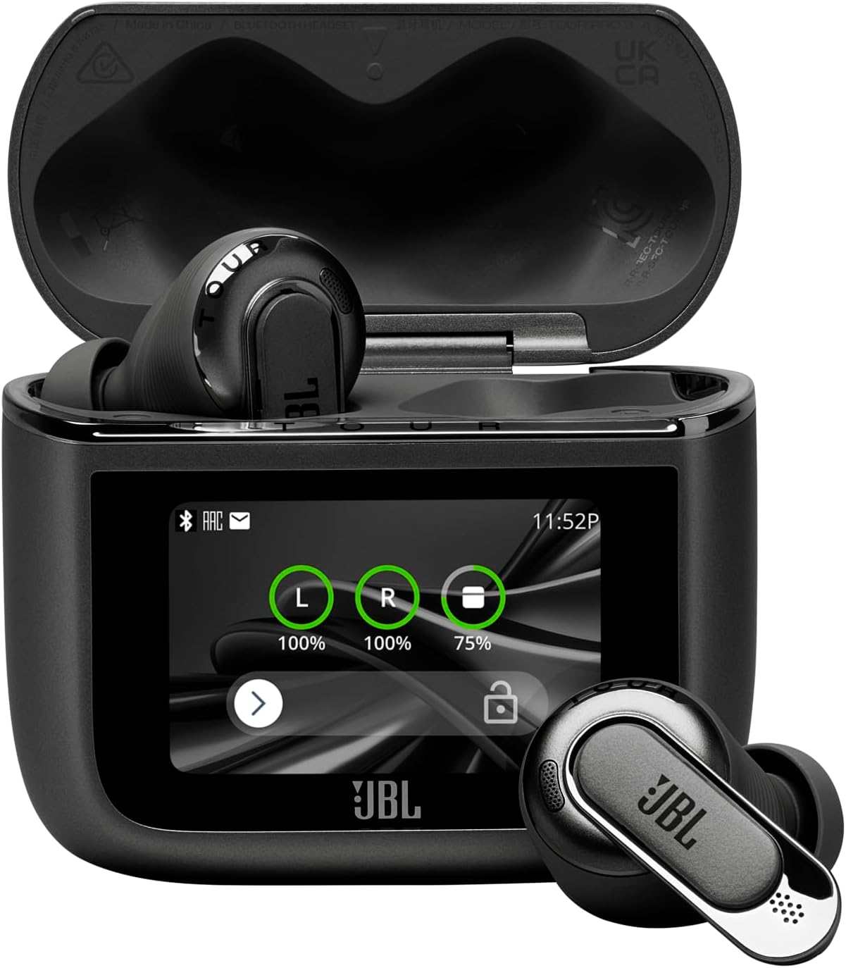 JBL Tour Pro 3 True Wireless Noise Cancelling Earbuds, Black - Certified Refurbished