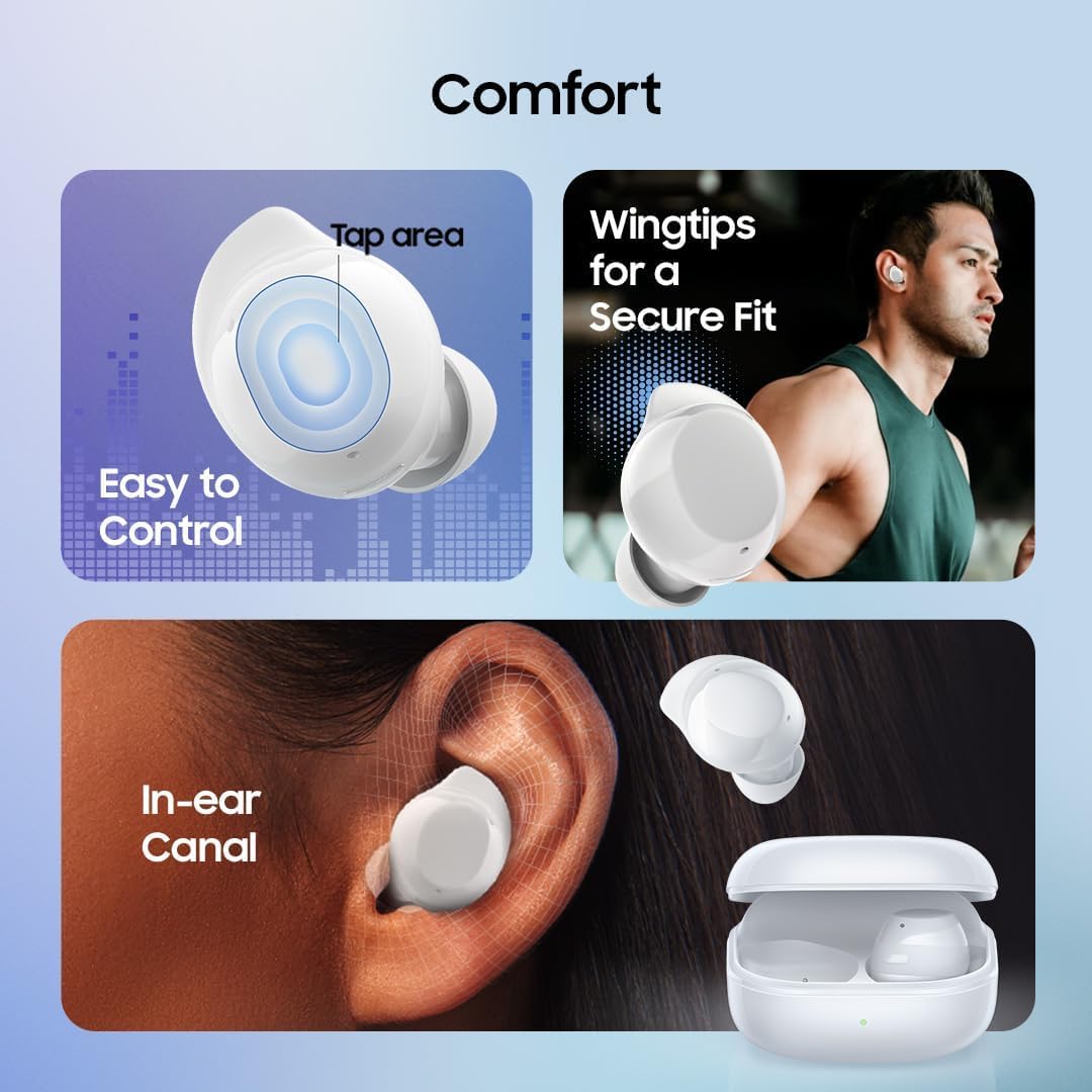 Samsung Galaxy Buds Core SM-R410 (2025), Bluetooth 5.4, Active Noise Cancelation, up to 35h Continuous Music Playblack, White