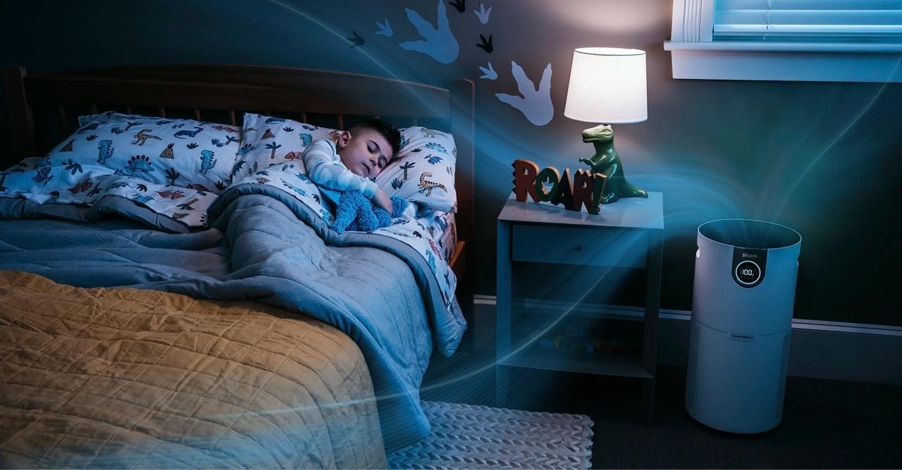 Shark Nanoseal HEPA Air Purifier MAX with Clean Sense, Covers 1350 Sq Ft, Captures 99.98% of Dust & Allergens, White - Certified Refurbished