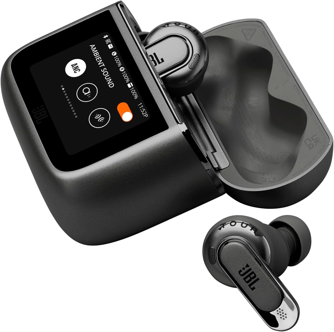 JBL Tour Pro 3 True Wireless Noise Cancelling Earbuds, Black - Certified Refurbished
