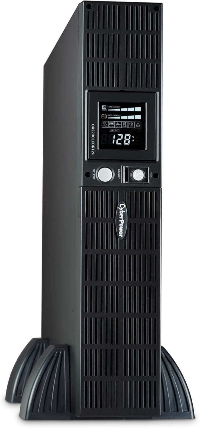CyberPower PFC Sinewave UPS System, 2000VA/1540W, 8 Outlets, AVR, 2U Rack/Tower - Certified Refurbished