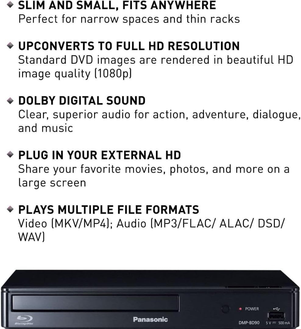 Panasonic HD Blu-Ray Disc Player - Refurbished