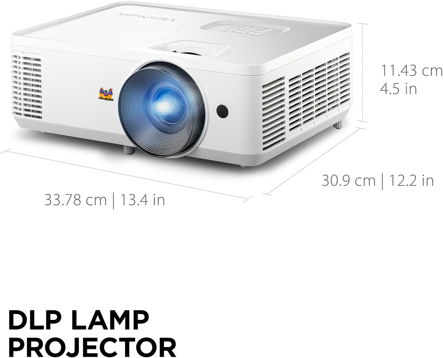 ViewSonic 4000 Lumens High Brightness Projector - Certified Refurbished
