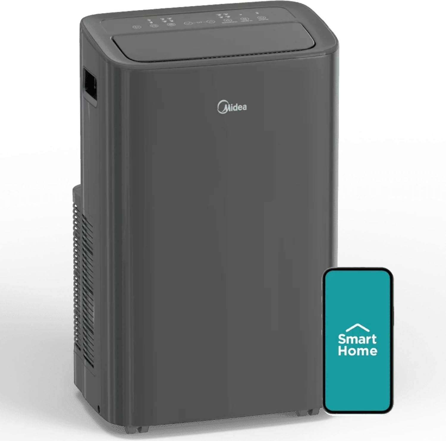 Midea 10000 BTU Portable Air Conditioner with Heat, Gray - Certified Refurbished