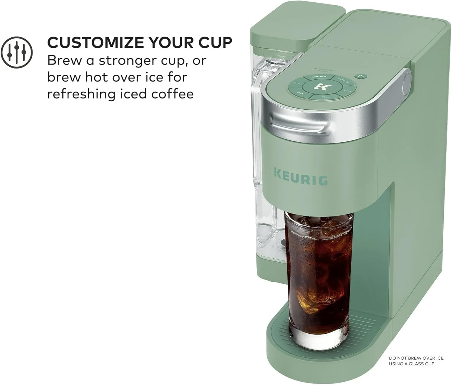 Keurig K-Supreme Single Serve K-Cup Pod Coffee Maker, Silver Sage - Certified Refurbished