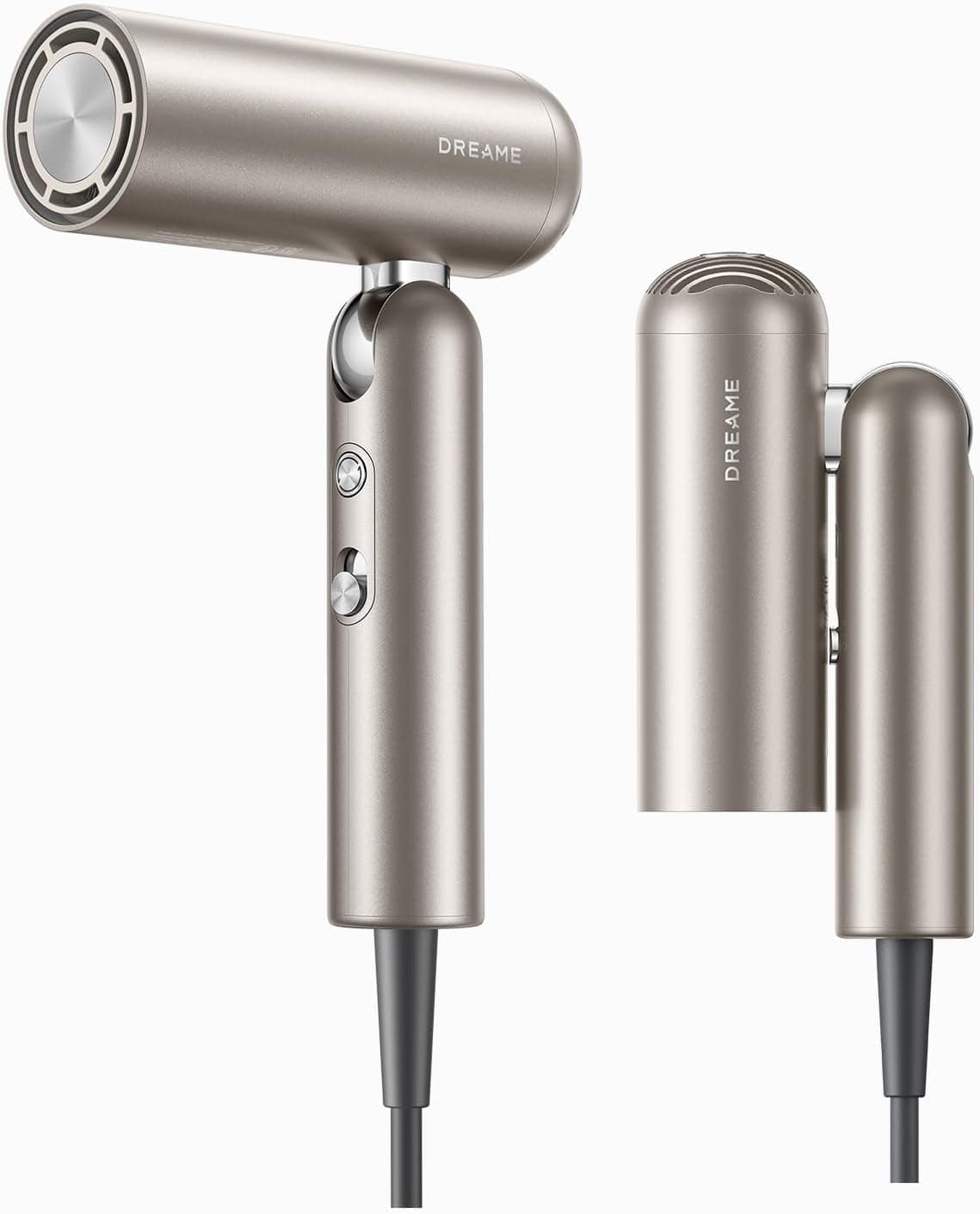 Dreame Pocket Pure High-Speed Hair Dryer, Lightweight Foldable Blow Dryer, 110000 RPM Motor, Ionic Care, 5 Modes, Travel Bag, Quiet Fast Drying