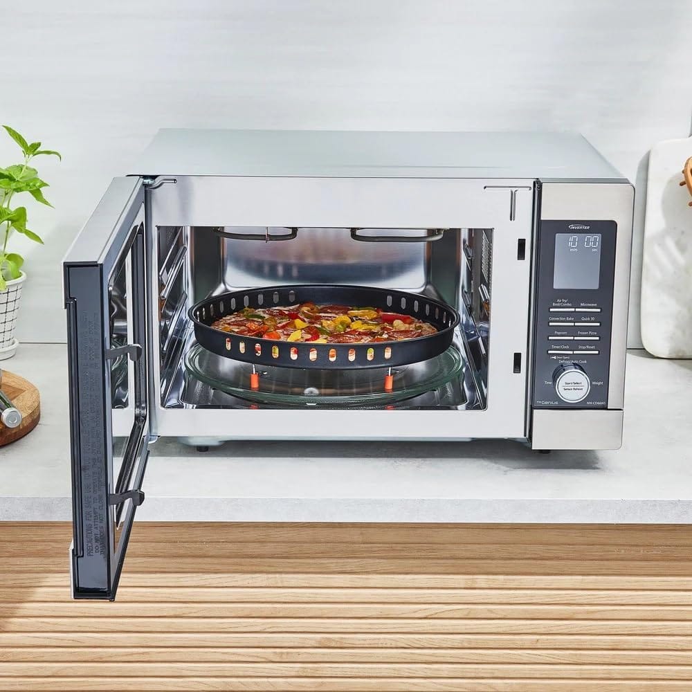 Panasonic HomeMADE 1.3 Cubic Ft. Countertop Microwave, 1200W MultiOven - Certified Refurbished