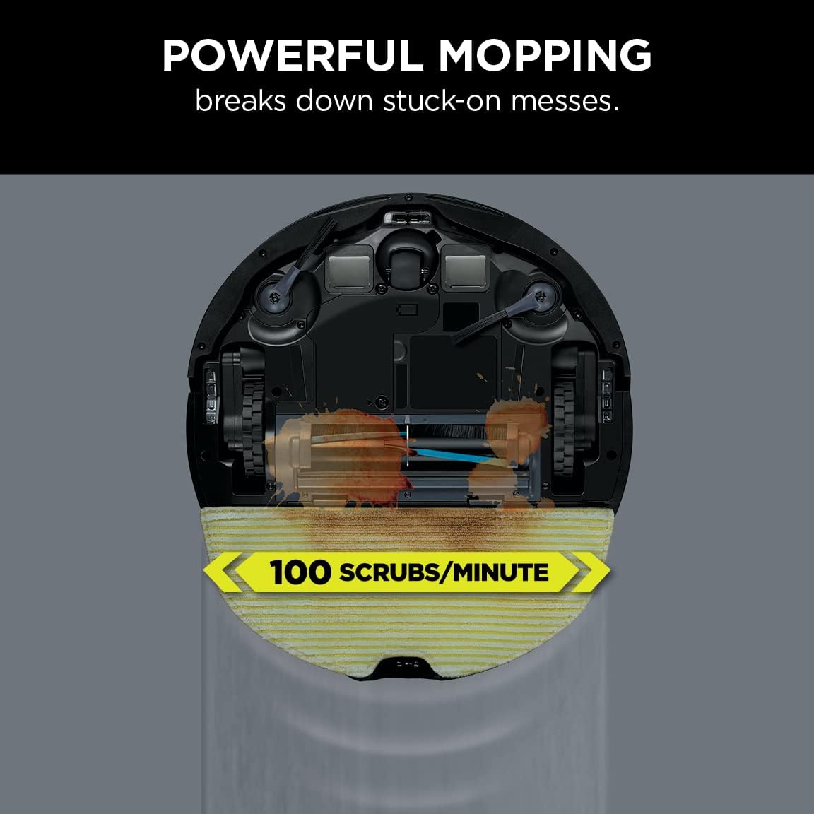 Shark 2-in-1 Robot Vacuum and Mop with Self-Cleaning Brushroll, Black - Open Box