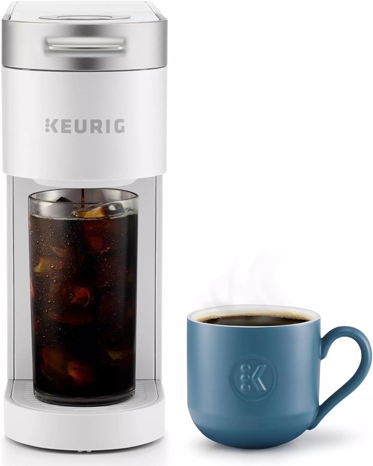 Keurig K-Iced Plus Single Serve Coffee Maker, White - Certified Refurbished