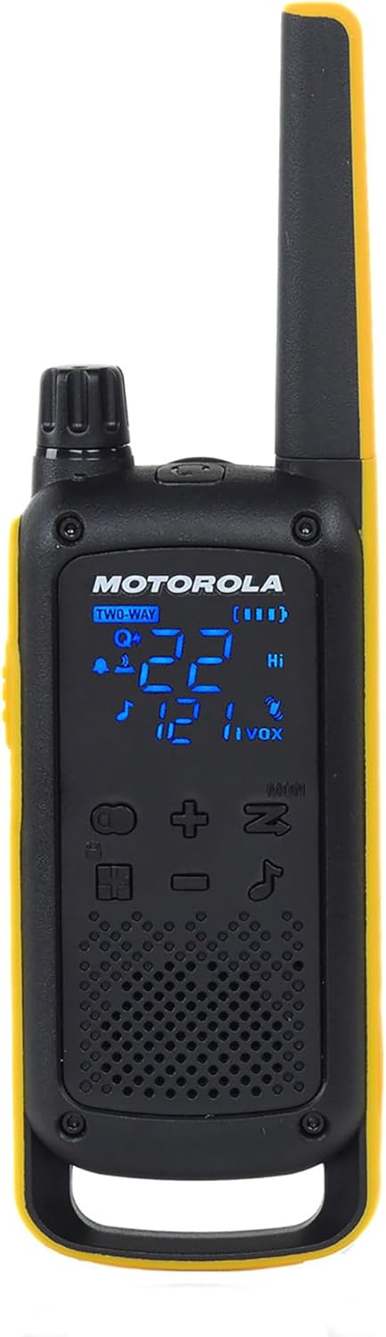 Motorola Solutions Rechargeable Two-Way Radios, Dual Pack, Black/Yellow